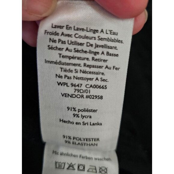 Eddie Bauer Womens Black Pull-On Straight-Leg Pants With Elastic Waist & Pockets - Picture 9 of 13